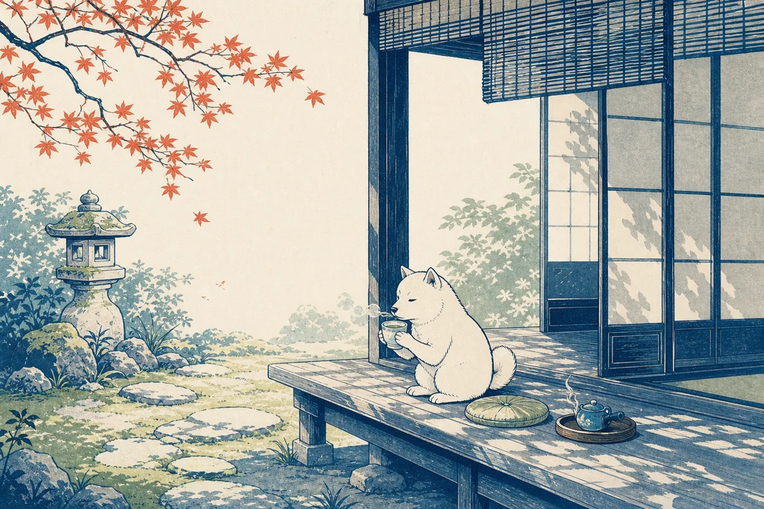 浮世絵の木版画風