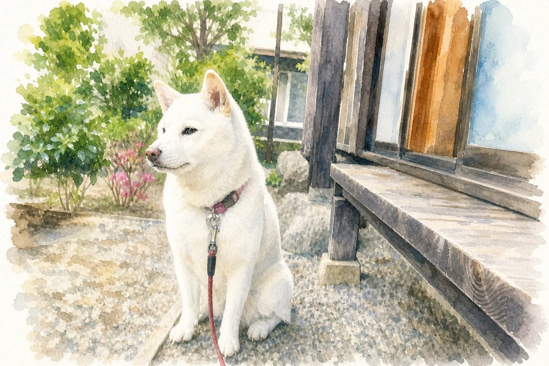 同じ写真を水彩画に描き直した1枚