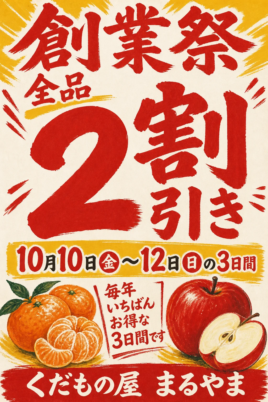 実生成: 特売チラシ