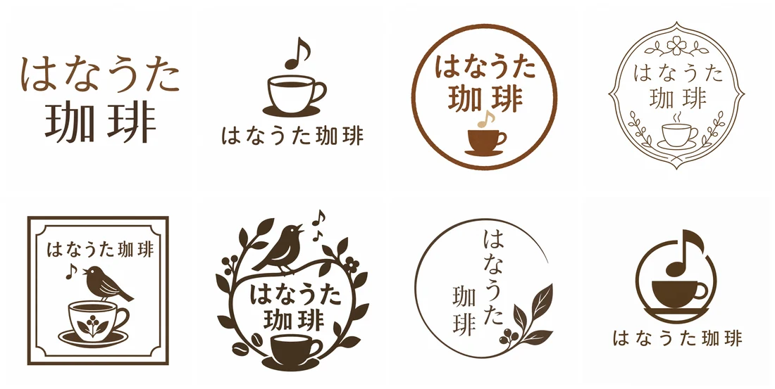 実生成: ロゴ8案