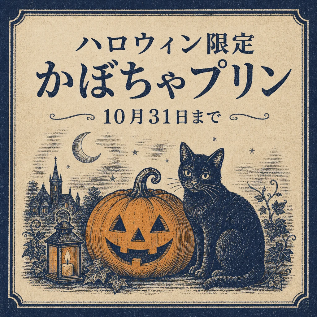 実生成: ハロウィンの店頭ポップ